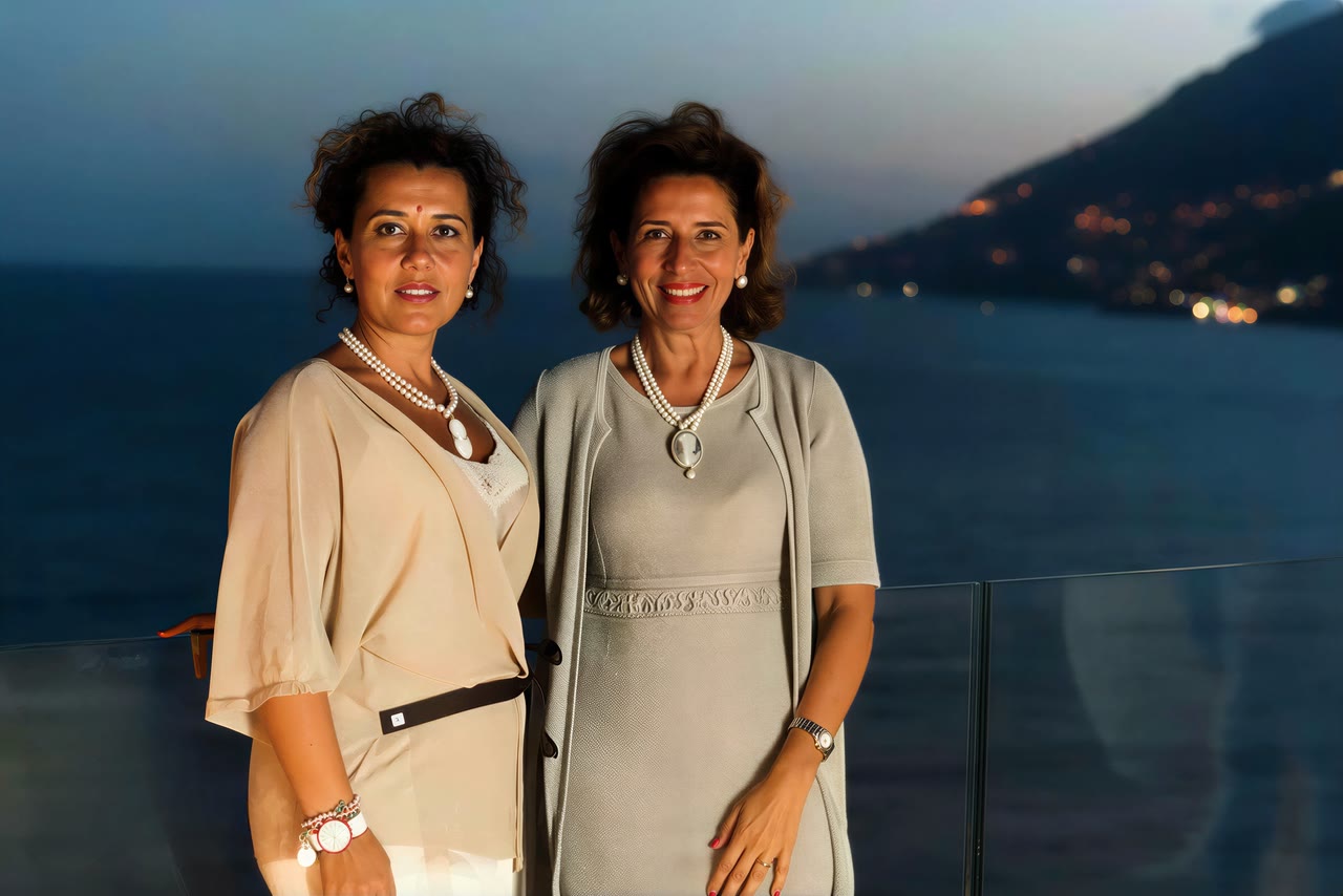 Anna e Nadia Citarella, ritratto al tramonto